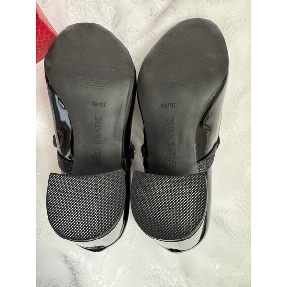 Kelly & Katie Chesela Black Patent Leather Mary Jane Pump Heels Shoes 6.5 NEW - Picture 11 of 11